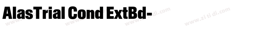 AlasTrial Cond ExtBd字体转换 AlasTrial Cond ExtBd字体转换